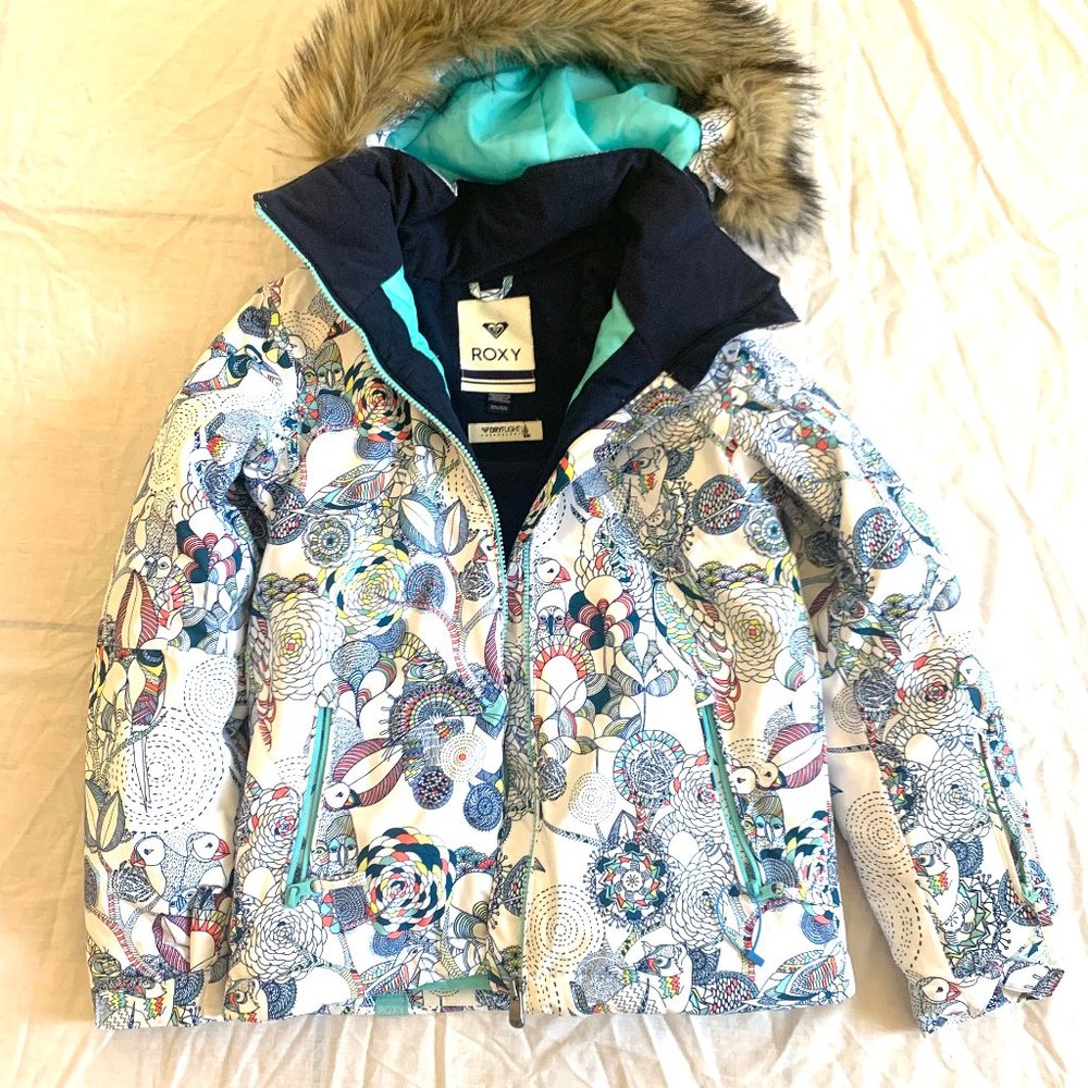 NEW Roxy GIRLS  Dryflight Snowboard Ski Faux Fur